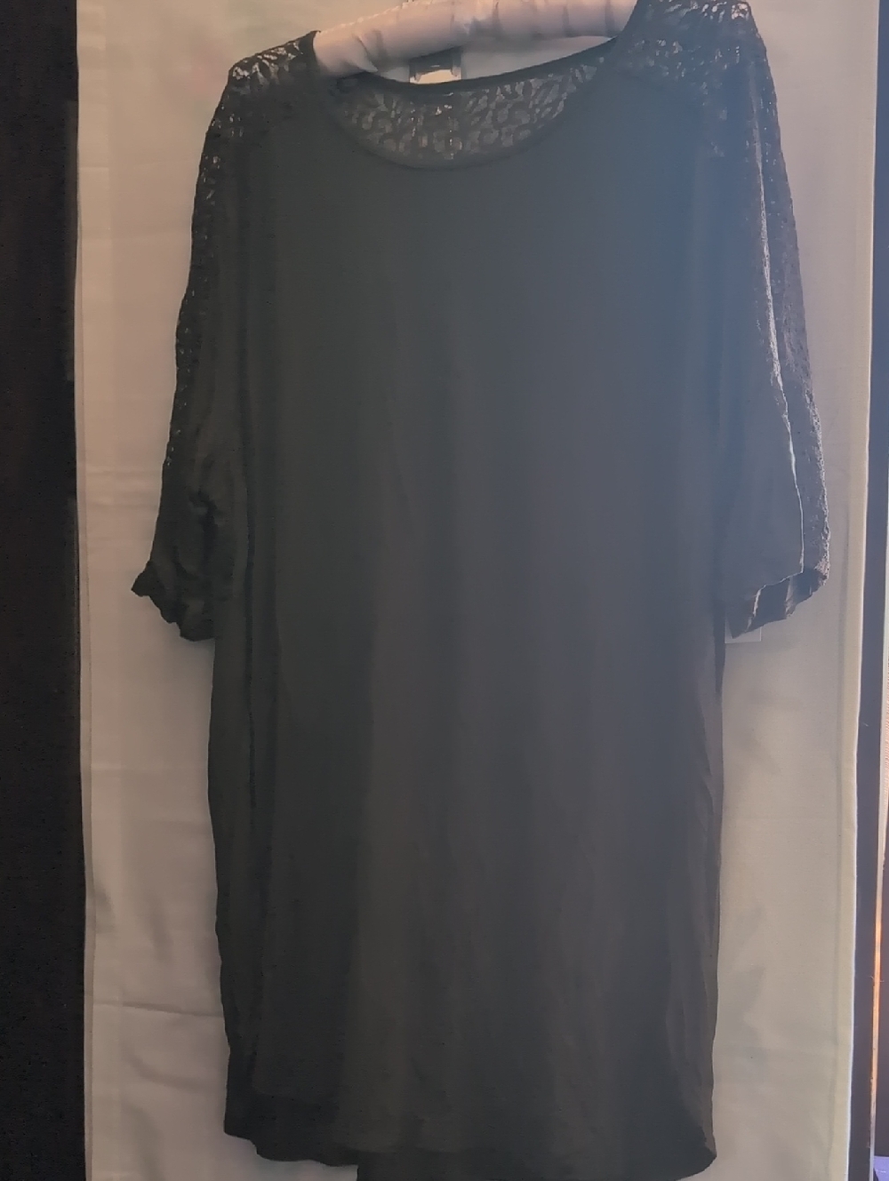 Old Navy Olive Green Lace Yoke Tank Top